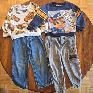 Chase Paw Patrol & Construction Denim Sweatshirts and Pants Sets (🛍 Bundle6/35)